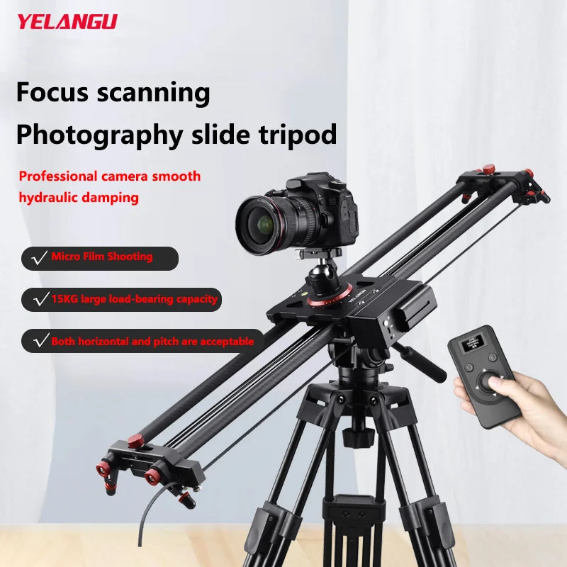 Professional Heavy Duty Video Tripod 75 Inches Aluminum Alloy 360 Degree Fluid Drag Head For Camcorder/dslr Head Camera Tripod