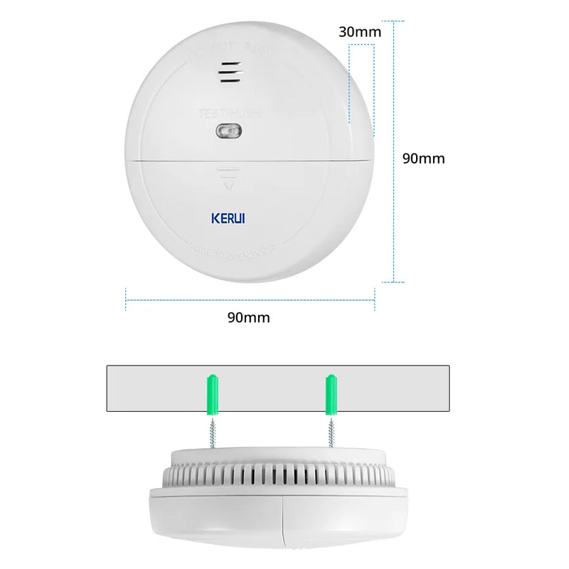 433mhz Wireless Smoke Protection Detector Smoke Fire Sensor For WIFI / PSTN / GSM Home Security Alarm System Or Work Alone