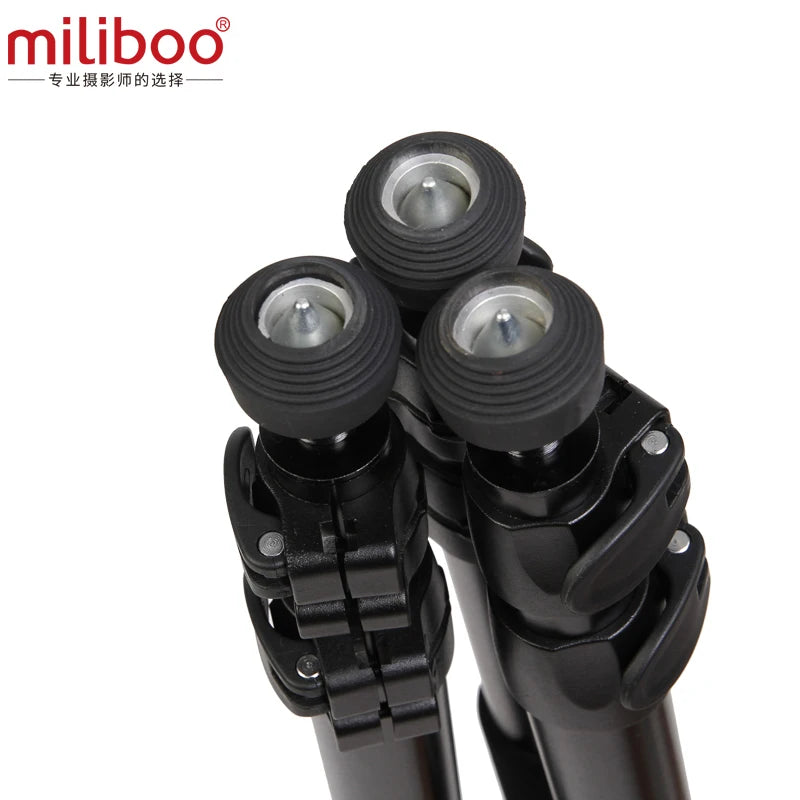 miliboo MTT702A (Without head) Portable Aluminium Tripod for Professional Camcorder/Video Camera/DSLR Stand,Load-Bearing 25KG