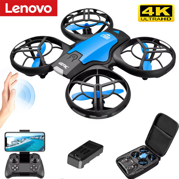 Lenovo Mini Drone 4K HD With 1080P Wide Angle Camera WiFi RC Drone Height Keep Drones Helicopter Kids Toys 4DRC Quadcopter