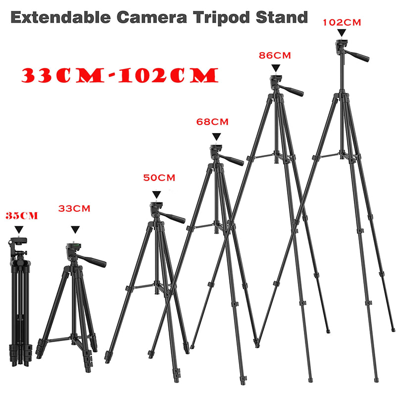 NA-3120 Phone Tripod Stand 102cm Universal DSLR Photography for Gopro iPhone Phone Aluminum Travel Tripod Par with Selfie Remote