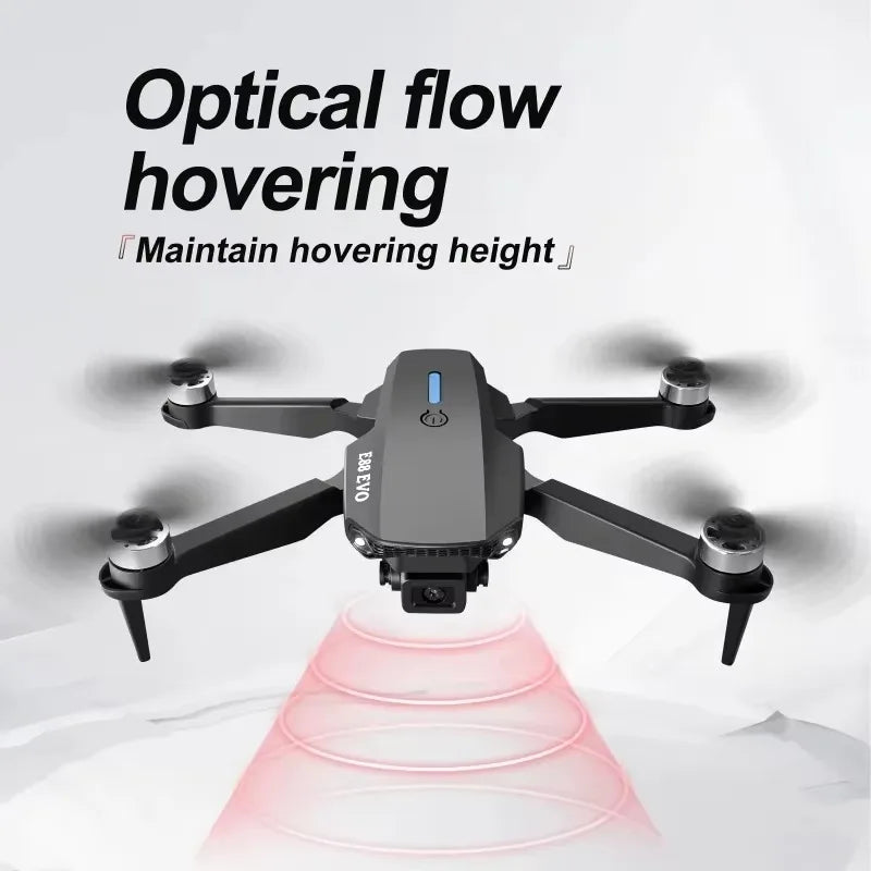 E88EVO Brushless Power Optical Flow Positioning Foldable Remote Control Aircraft Drone 4K FPV Camera Children's Toy RC Drone