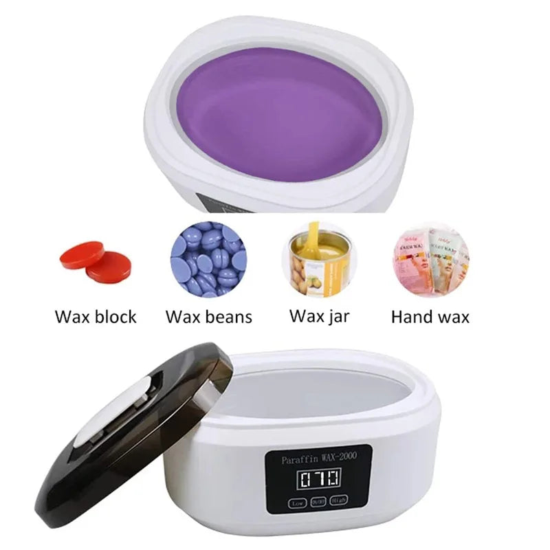 Paraffin Wax Machine Paraffin Bath Kit Wax melts for Hand and Feet 2000ml Paraffin Wax Warmer Foot Mask Moisturizing Socks