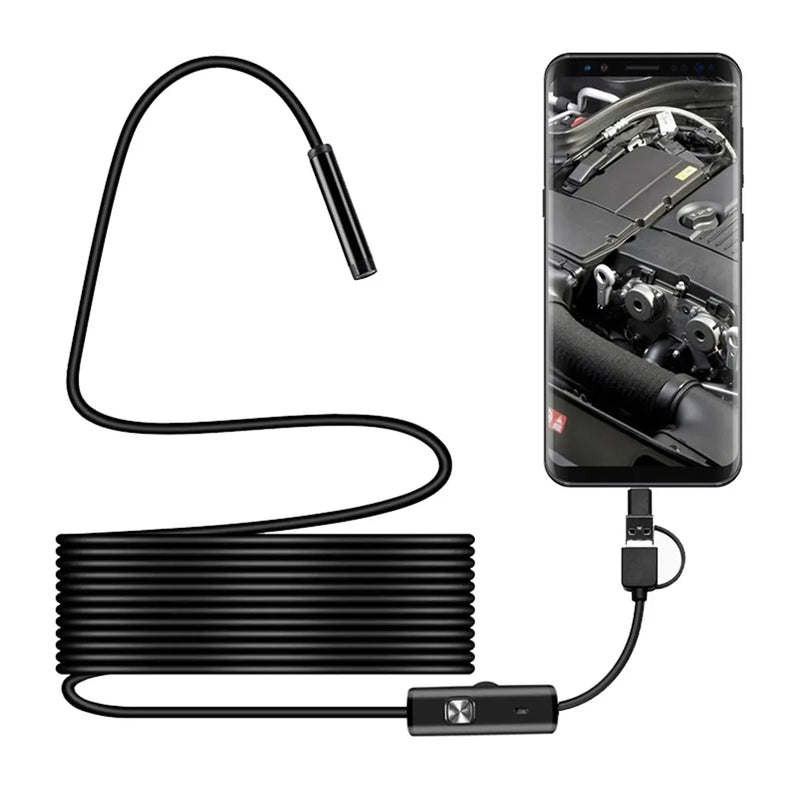 3in1 USB 5.5mm Endoscope Camera CMOS Borescope Inspection Otoscope Camera For Android and Computer Digital Microscope