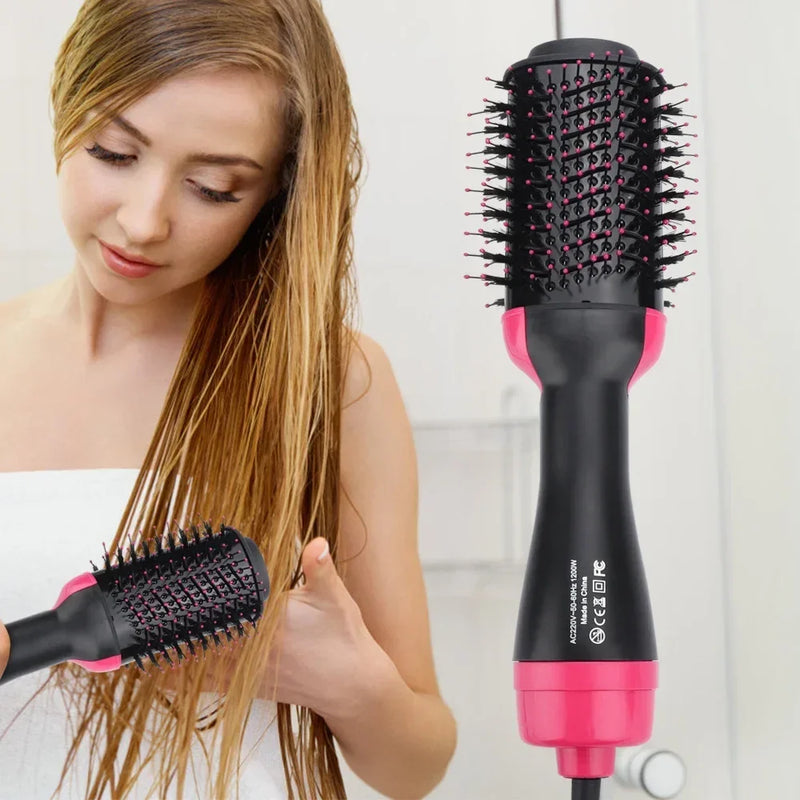 1000W One-Step Hot Air Brush Hair Dryer And Volumizer Styler Portable Dryer Blow Hair Straighten Brush Professional Hair Dryers