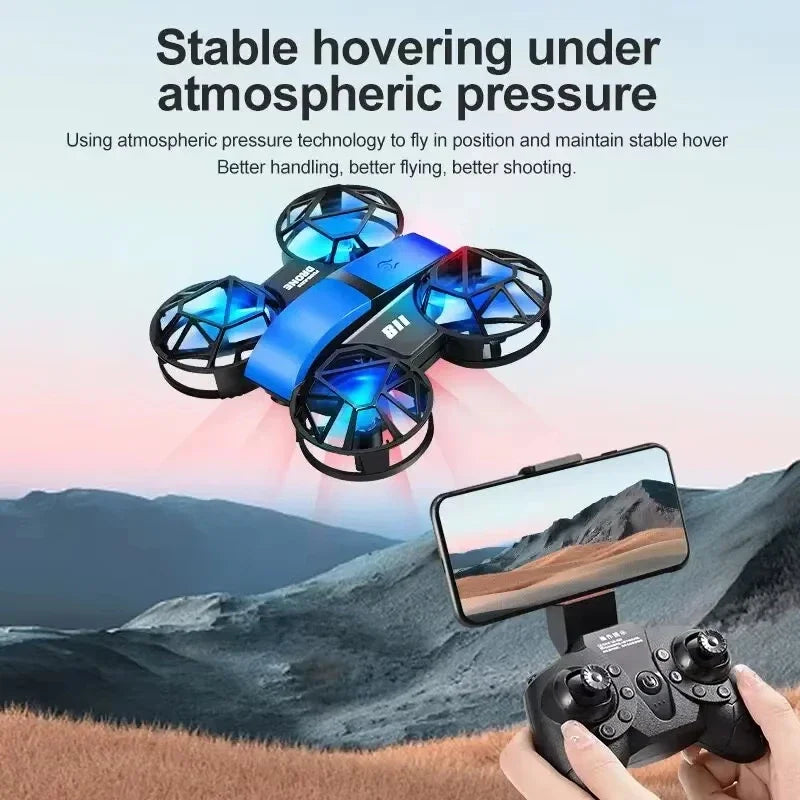 Lenovo Mini Drone 4K HD With 1080P Wide Angle Camera WiFi RC Drone Height Keep Drones Helicopter Kids Toys 4DRC Quadcopter