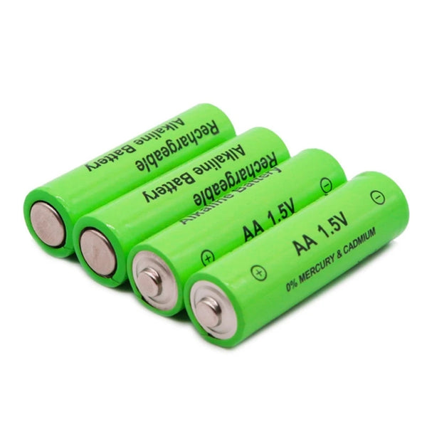 4PC Rechargeable 1.5V Alkaline Batteries Rechargeable AA Batteries Long Lasts Power Solution for Electronics Gadget