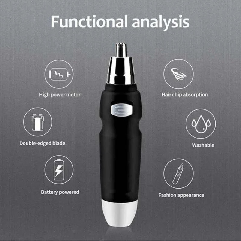 Portable Electric Ear Nose Trimmer Nose Hair Trimmer for Men Women Hair Removal Shaving Razor Eyebrow Trimmer Beard Shaver